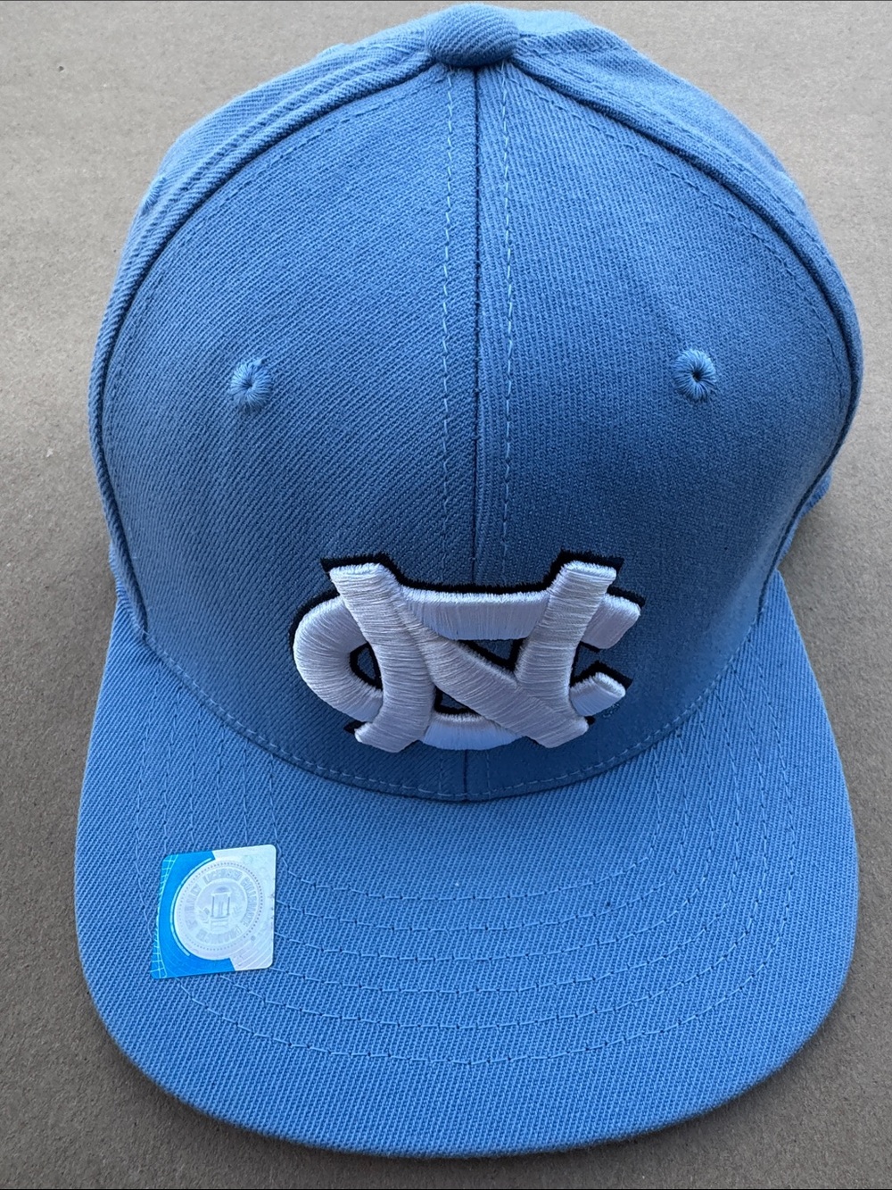 Lids Men NC Light Blue Snapback Hat with White Raised Logo